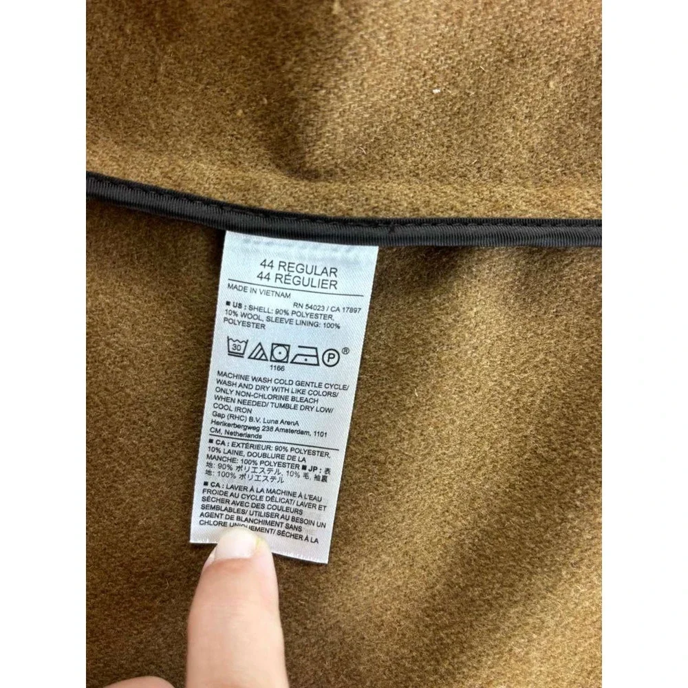 Banana Republic Mens Camel Brown Wool Blend Tailored Fit Blazer Sport Coat 44R